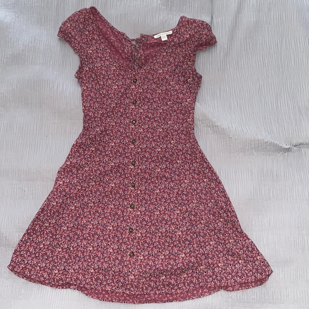 American eagle pink floral dress
